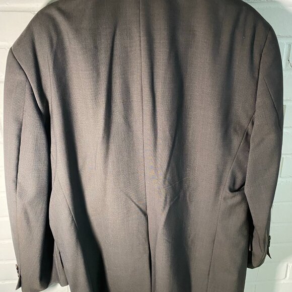 Tommy Hilfiger Suit Jacket Sport Coat Blazer Gray Patterned Wool 44S Short NICE! - Picture 3 of 7